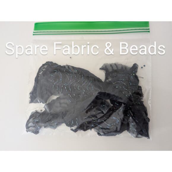 Montage by Mon Cheri Silk Mother of the Bride Dress Blue Formal Gown Size 18 - Picture 10 of 10